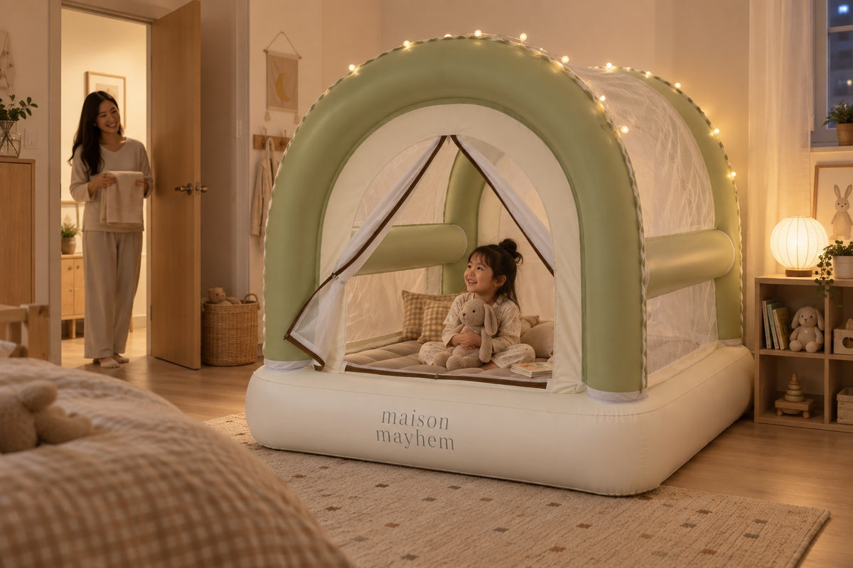 The Arc in a child's room in the evening, design render